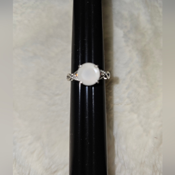 FINAL SALESz 7.25, Moonstone, Cubic Zirconia & Imitation Red Diamond Accents NWT - Picture 3 of 12